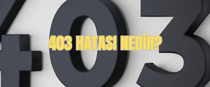 403 hatası nedir