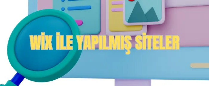 wix ile yapılmış siteler